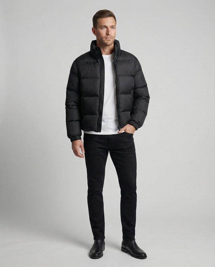 Drune | Pufferjacke für Herren – Warme Winterjacke mit Kapuze
