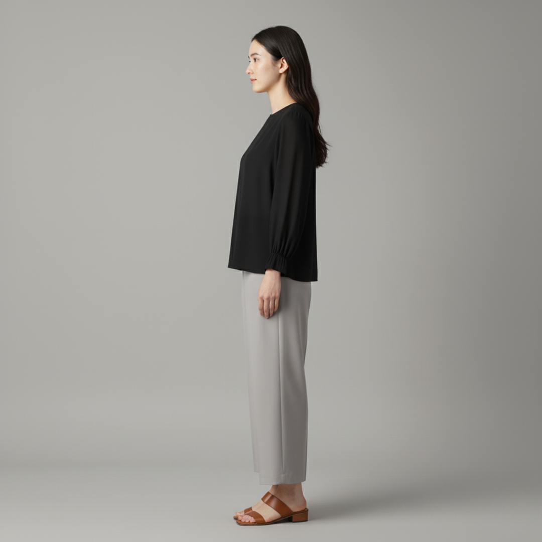 Luna | Bequeme Langarmbluse