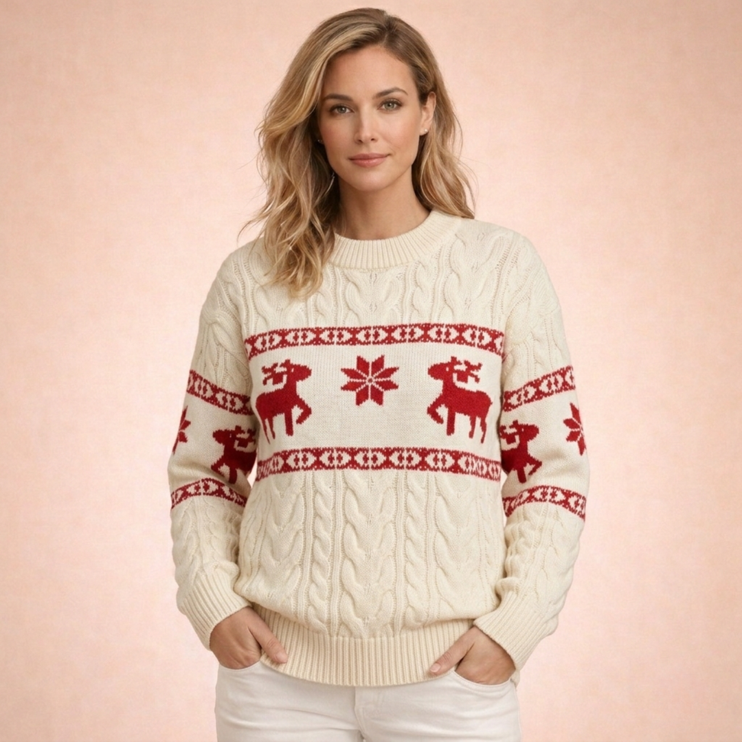 Julia | Eleganter und warmer Grobstrickpullover