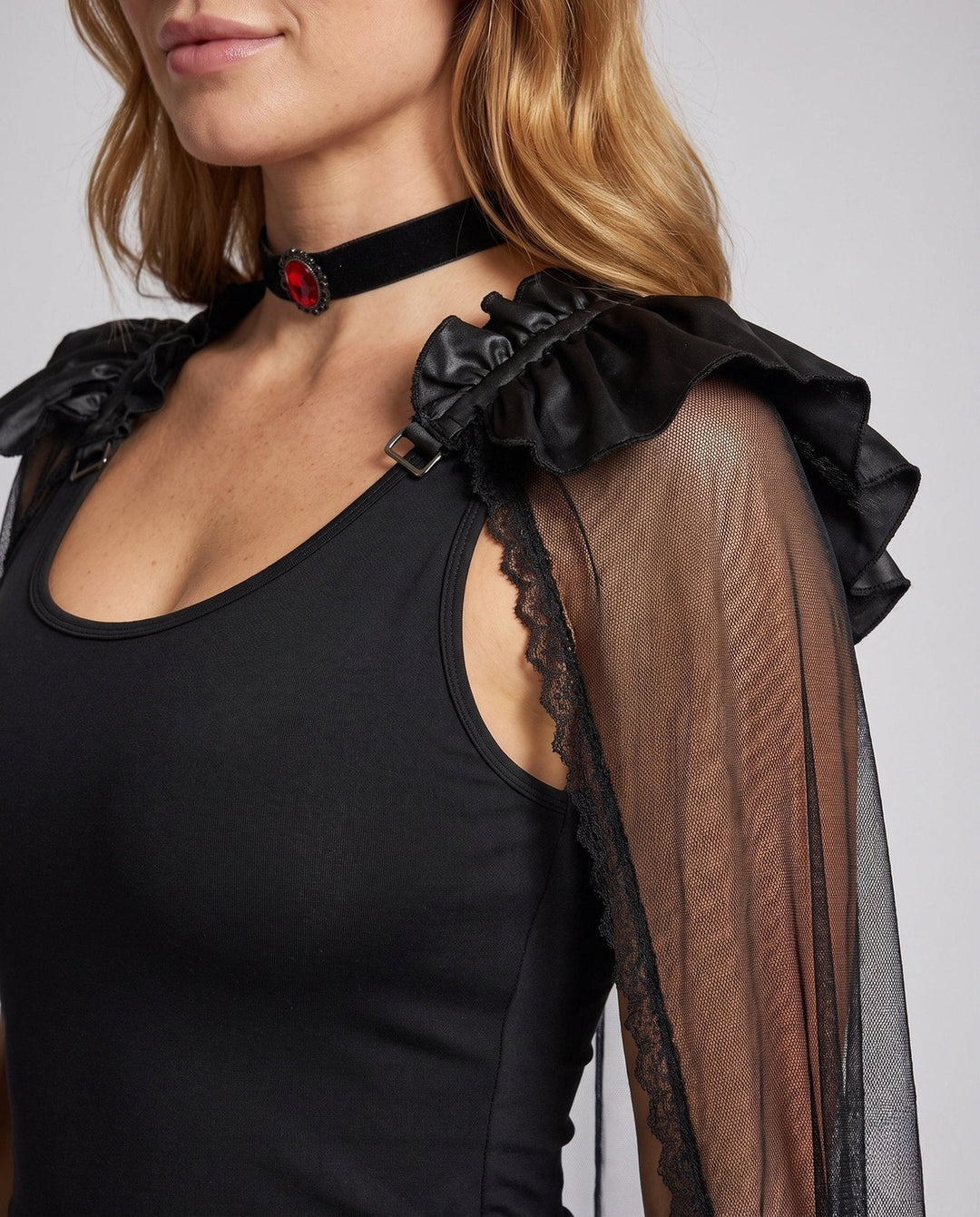 Drune | Halloween Costume Dress with Sheer Overlay