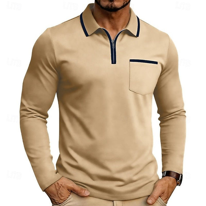 Maurice | Quarter-Zip Polo-Shirt – Eleganter, Modern Fit für Herren