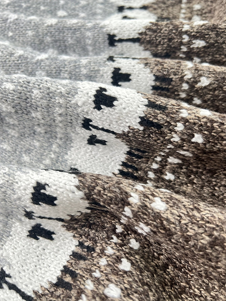 Katie | Charmanter Damen Grobstrickpullover Mit Schaf-Jacquardmuster