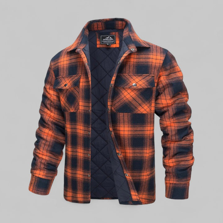 Tobias | Flanell Hemdjacke – Klassisches Karo mit Wärme