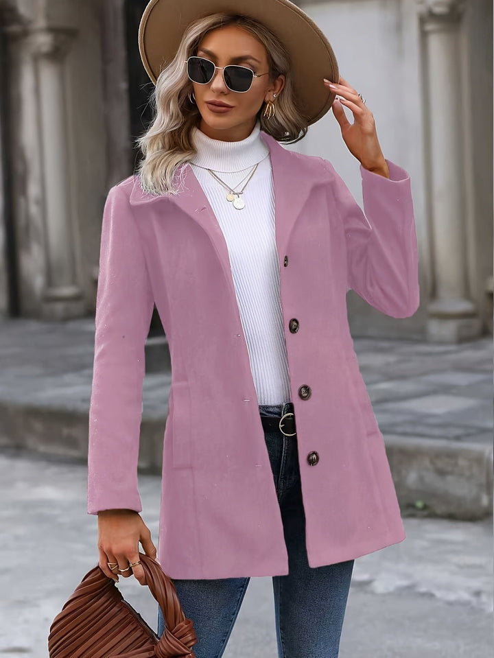 Annalise | Mid-Length Coat – Waist-Cinching Elegance für Frauen