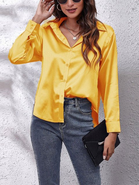 Liora | Seidenhemd – Elegantes Langarmdesign für Frauen