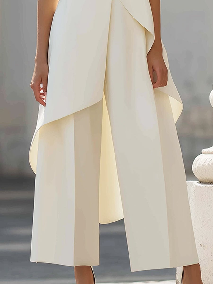Annika | Asymmetrisches Zweiteiler-Set – Hoher Kragen für Damen