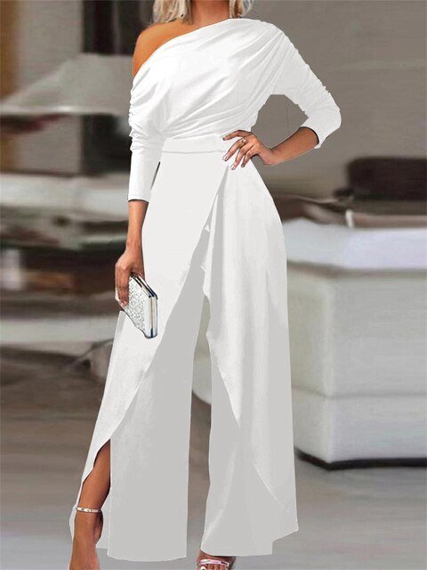 Sophie | Weitbein-Jumpsuit – Eleganter Off-Shoulder-Stil für Damen