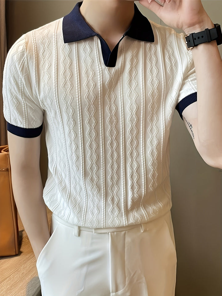 Barrett | Polo-Shirt mit strukturiertem Kontrastkragen