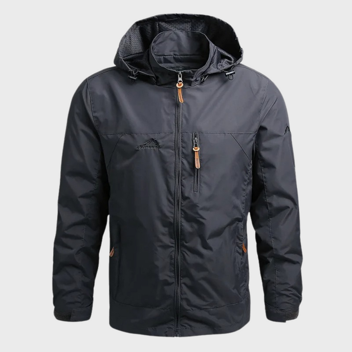 Luca | Wasserdichte Jacke mit hohem Kragen – Bequemer Lässig Stil für Männer