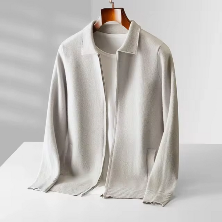 David | Modern and Elegant Men's Cardigan with Zipper