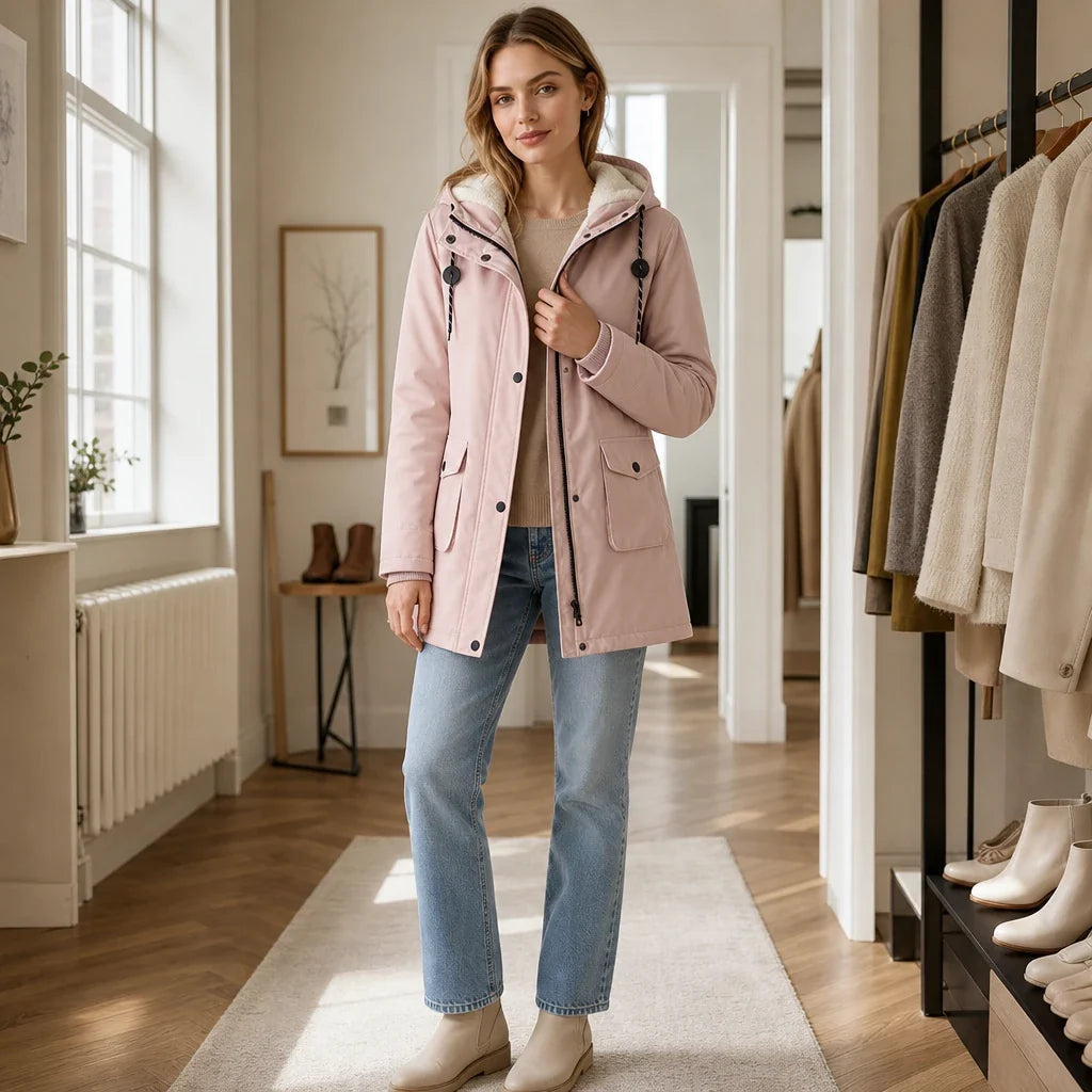 Everwarm | Long Hooded Parka für Frauen – Stylisch und Warm