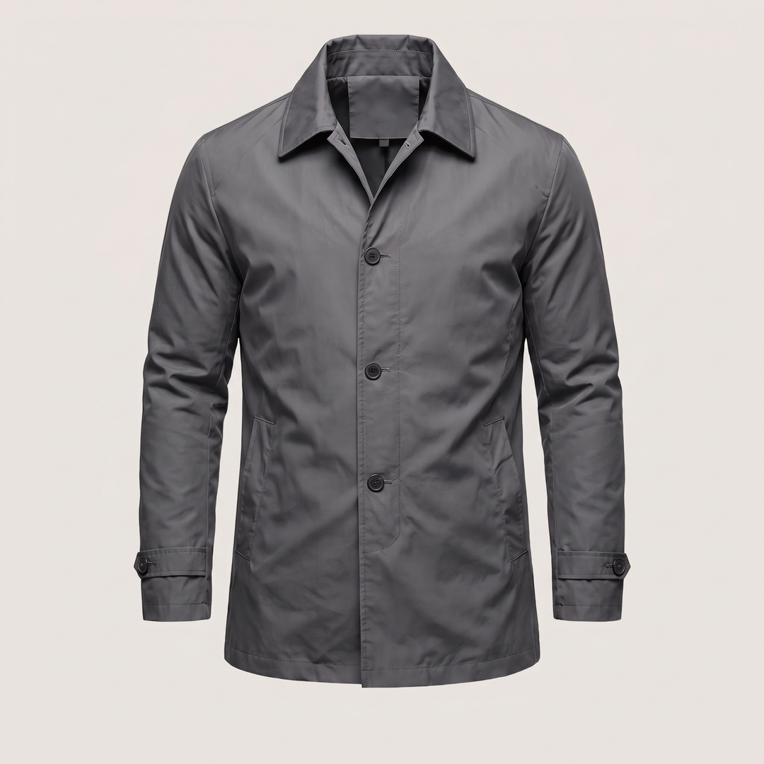 Smart | Wetterfester Regenmantel – Elegante Mittel-Länge für Männer