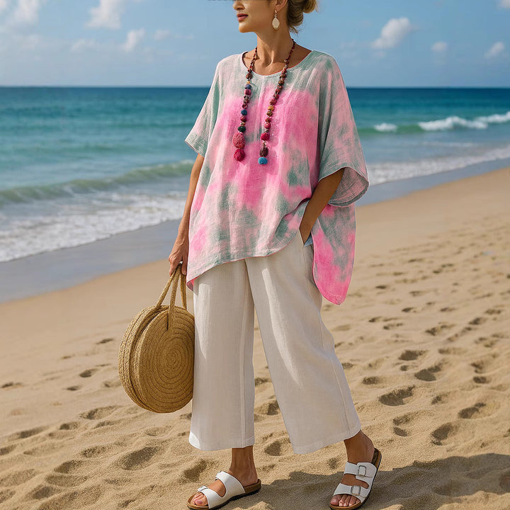 Victoria | Modern and Flowing Asymmetrical Tunic Top