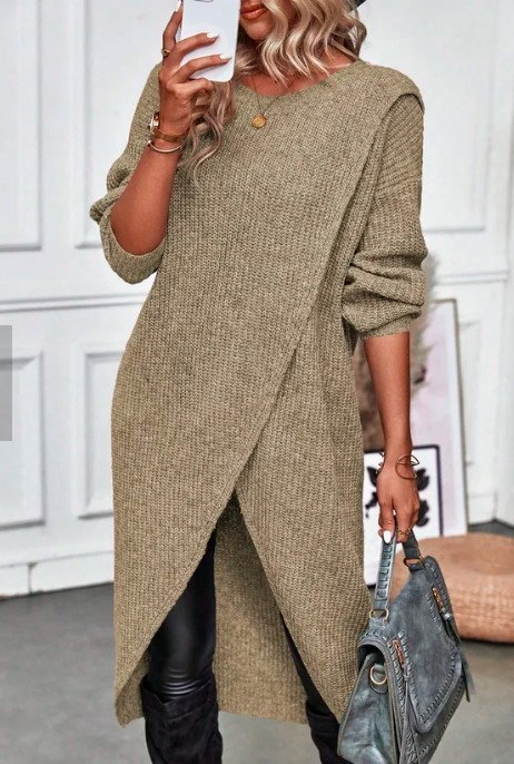 Olivia | Strickkleid – Eleganter Langer Stil für Damen
