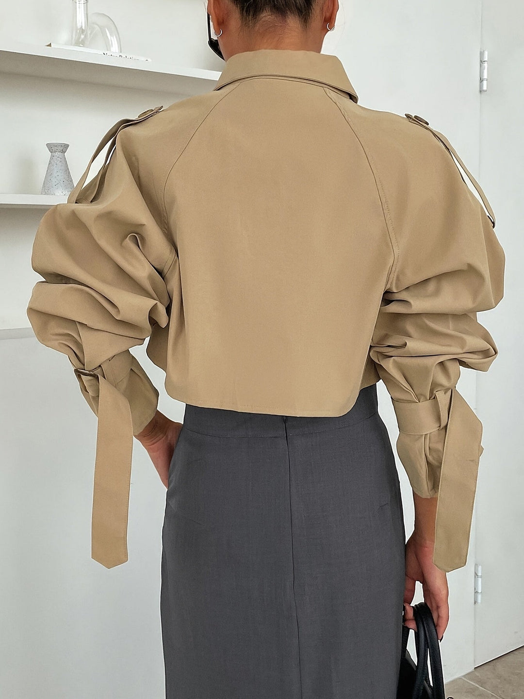 Madeline | Short Elegant Trench Coat with a Feminine Silhouette
