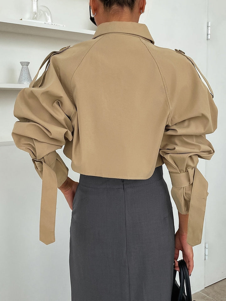 Madeline | Short Elegant Trench Coat with a Feminine Silhouette