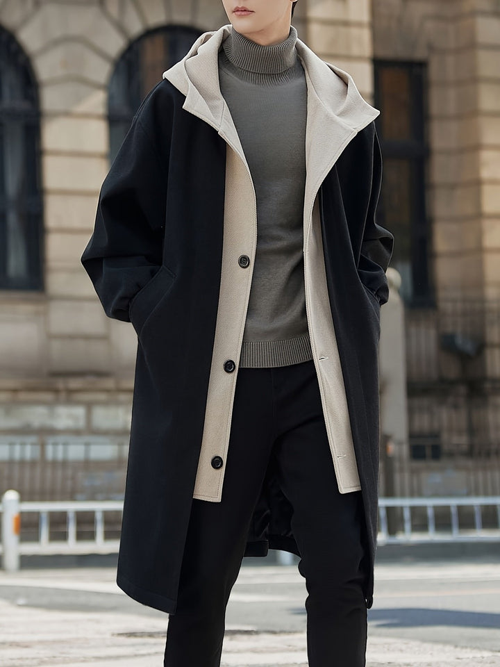 Harrison | Hooded Longline Coat – Zeitlose Eleganz für Jeden Tag