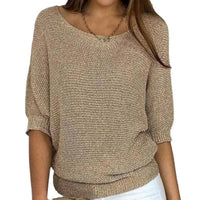 Valentina | Lässiger Oversize Strickpullover mit Fledermausärmeln