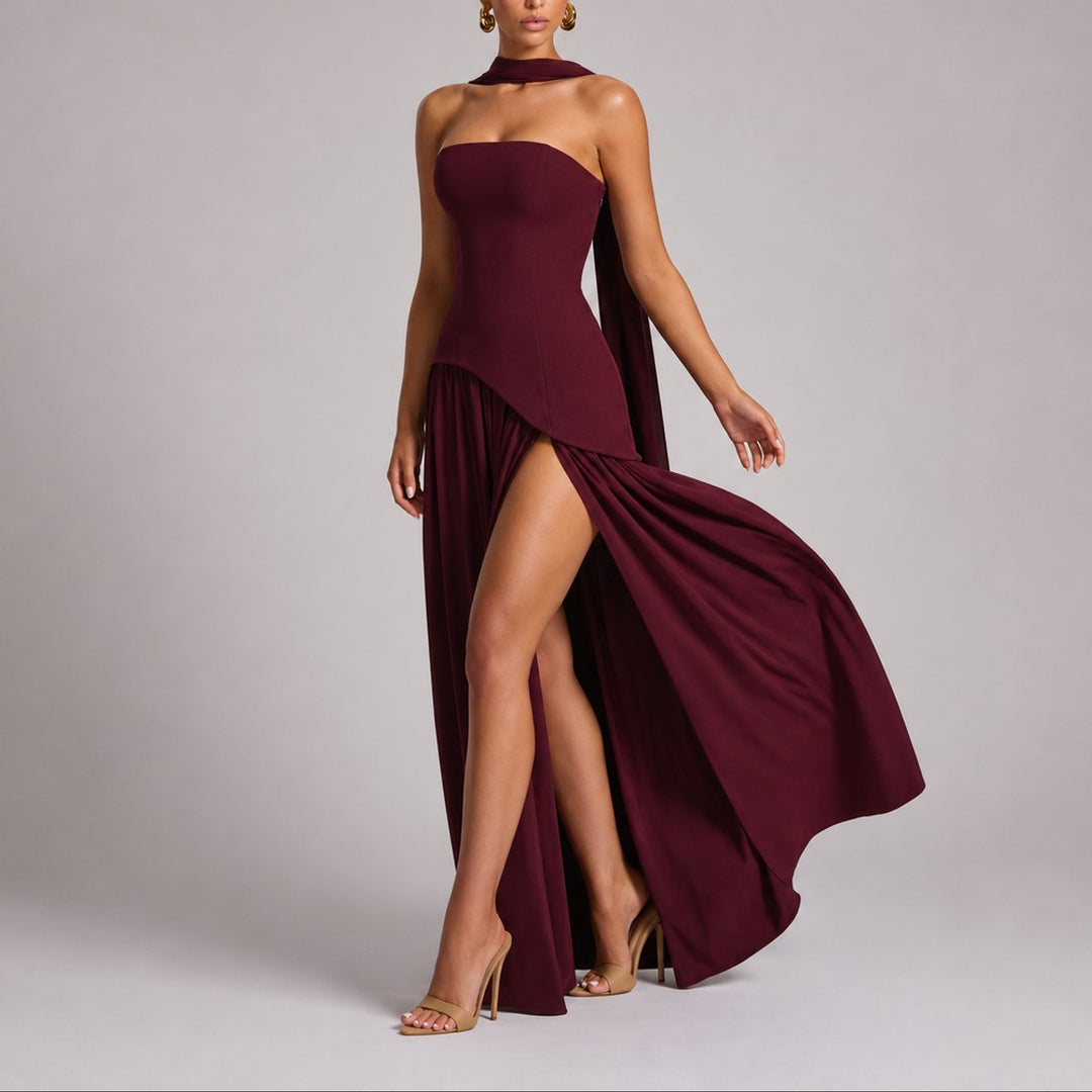 Emma | Elegant Fall Wedding Maxi Dress