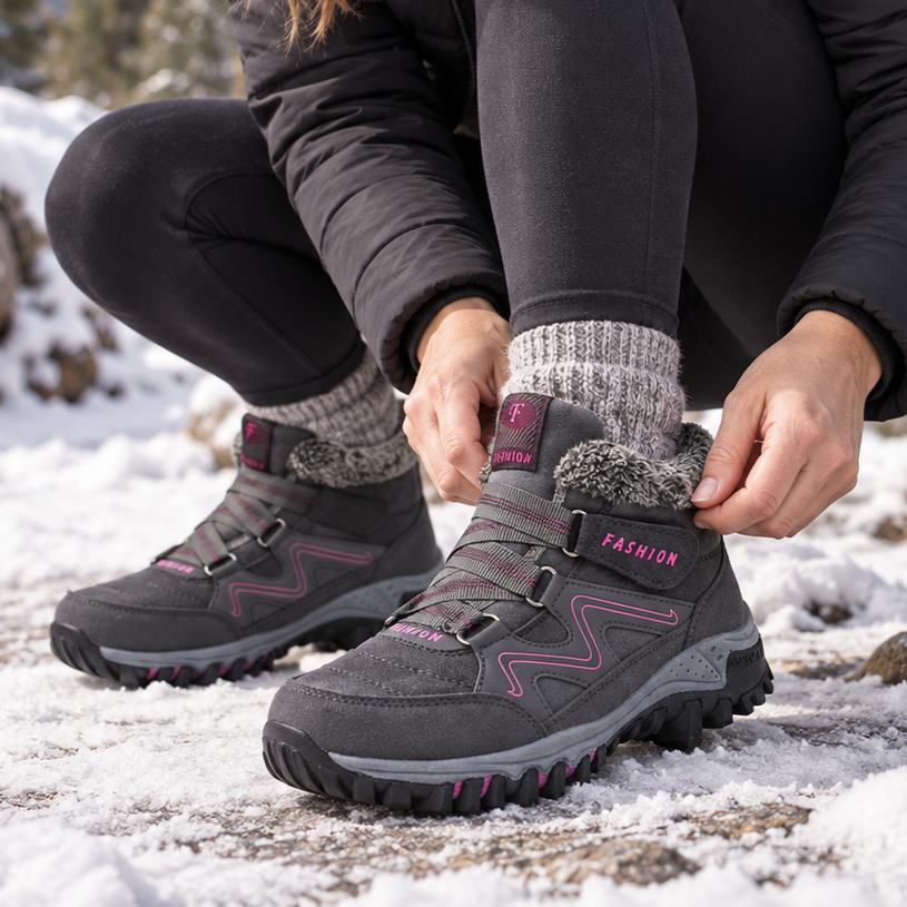 Cozywalk | Fleecefutter Look Non-Slip Ankle Boots für Damen