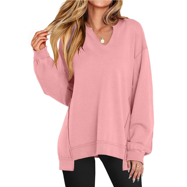 Simone | Comfortable Oversized V-Neck Tunic Top