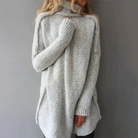 Isabella | Rollkragenpullover im Grobstrick-Longpullover-Stil