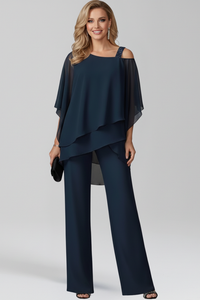 Aurora | Eleganter Damen-Jumpsuit mit Cold-Shoulder-Ausschnitt und weitem Bein