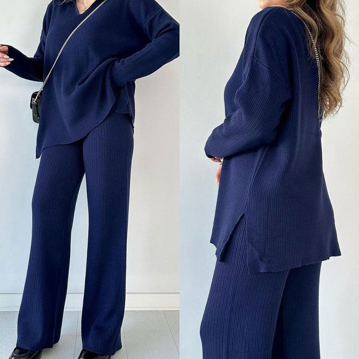 Simone | Zweiteiliger Strickanzug – Eleganter Komfort für jeden Anlass