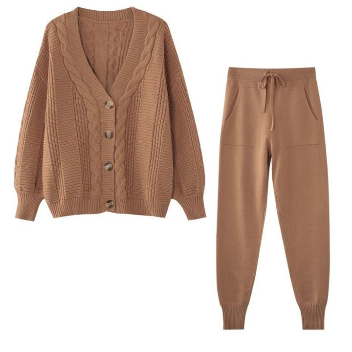 Daniela | Bequemes zweiteiliges Set – Eleganter Cardigan und Hose