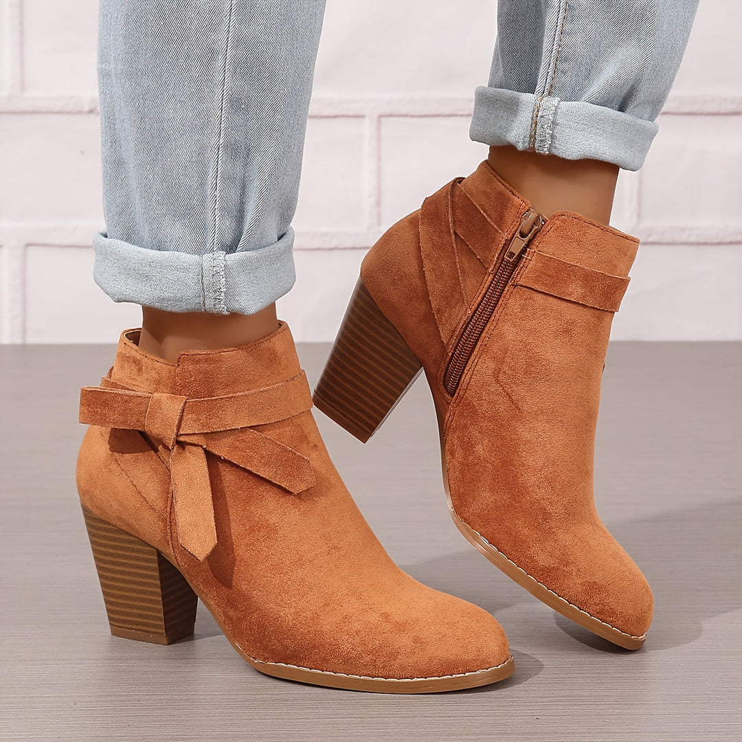 Lea | Elegant and Modern Ankle Boots with Bow Detail