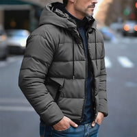 Felix | Lined men's puffer jacket with adjustable hood