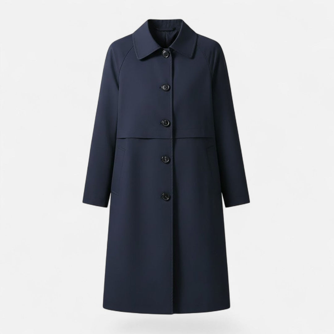 Celina | Classic and Lightweight Midi Trench Coat