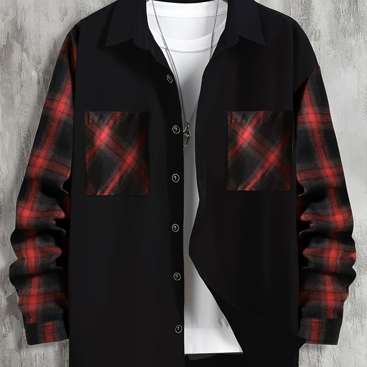 Hartley | Colour-Block Pocket Shirt – Effortless Style for Men
