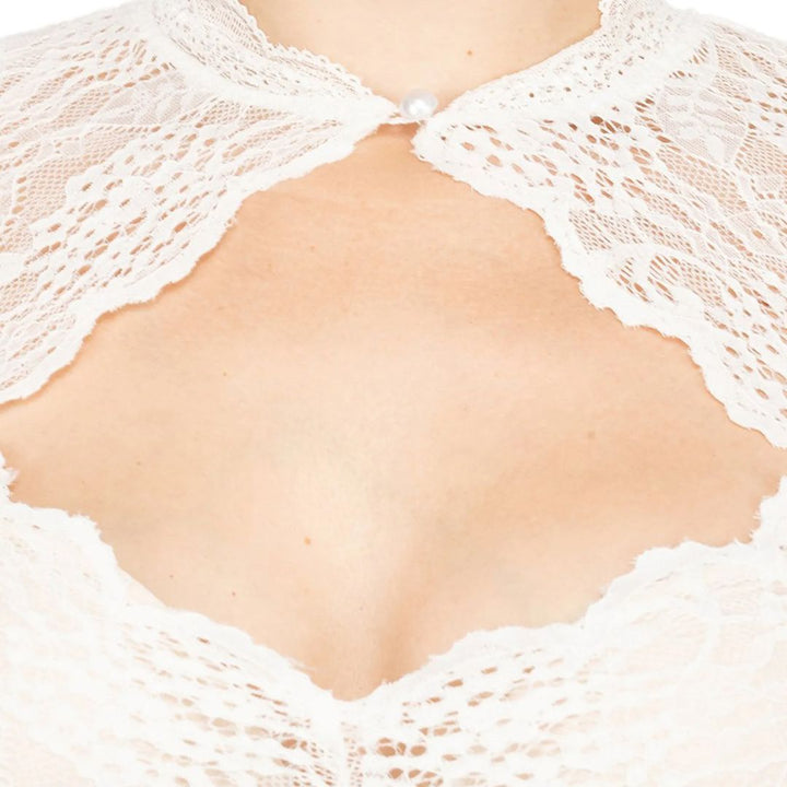 Julia | Oktoberfest Dirndl Blouse with Elegant Lace Details