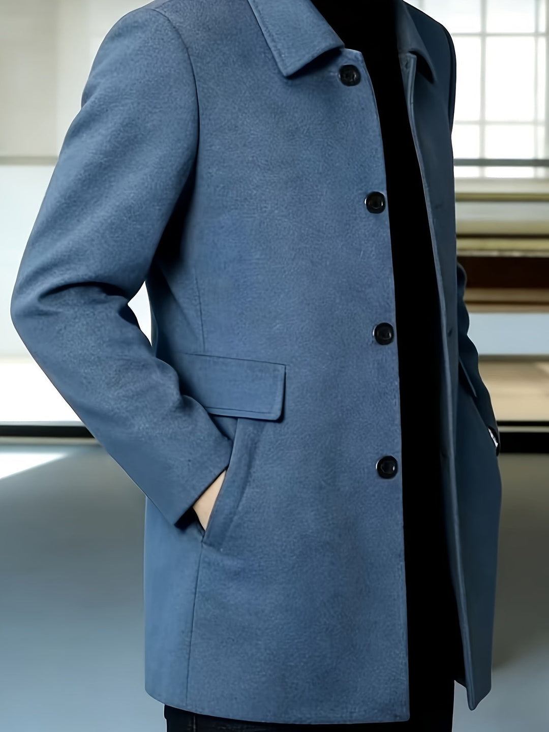 Gerard | Überziehmantel – Eleganter Single-Breasted Stil für Männer
