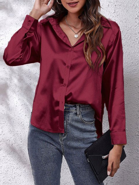 Liora | Seidenhemd – Elegantes Langarmdesign für Frauen