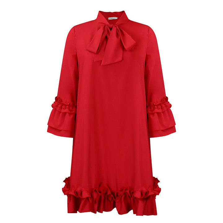 Rosalie | Graceful and Romantic Ruffled Tunic Dress