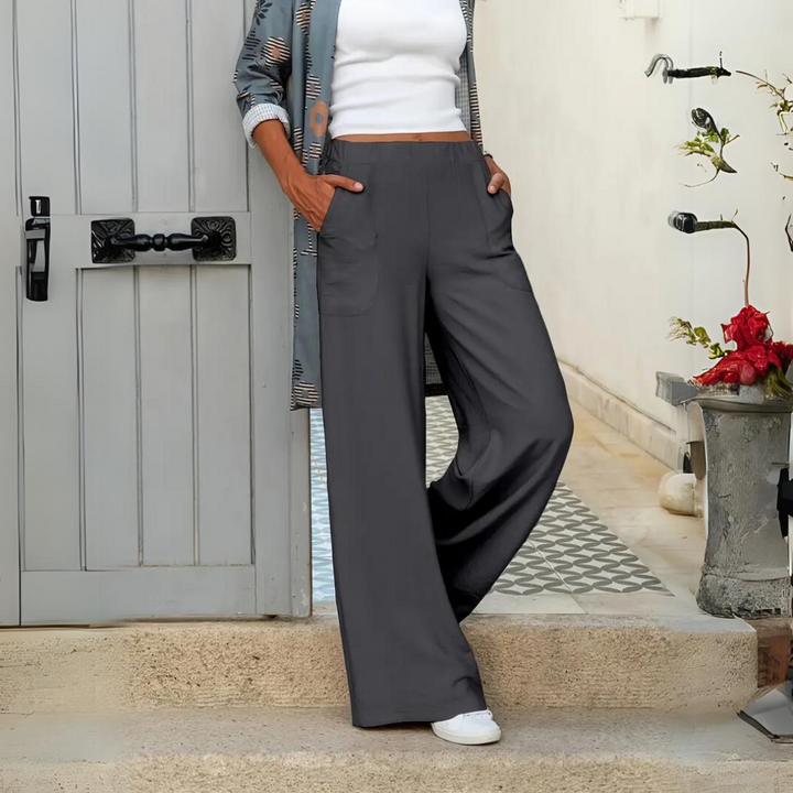 Hannah | Airy and Comfortable Wide-Leg Trousers