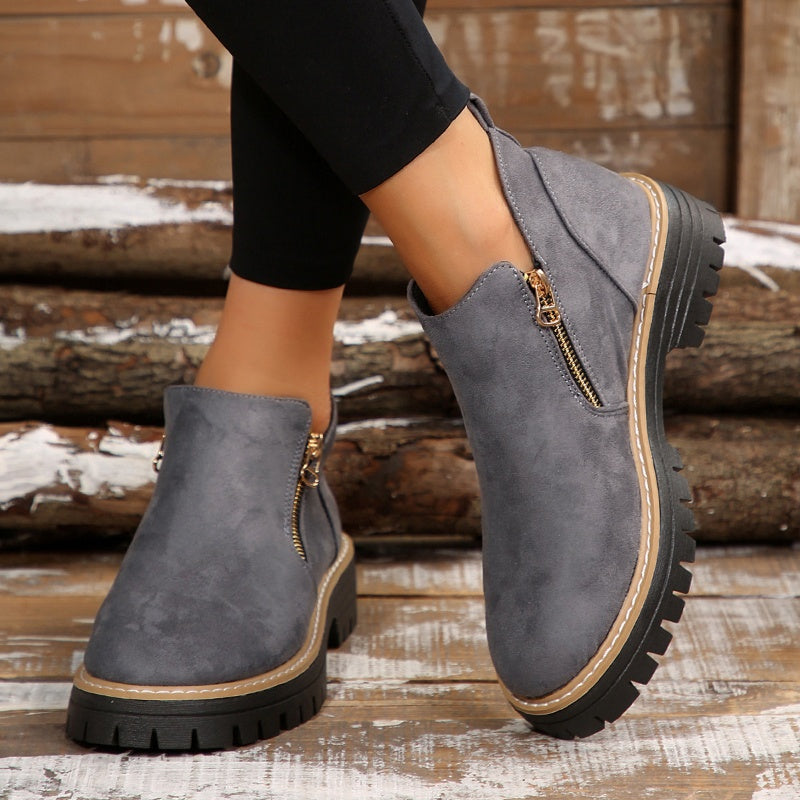 Stephanie | Elegant and Modern Platform Ankle Boots
