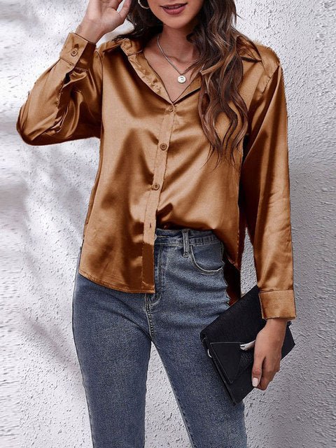 Liora | Seidenhemd – Elegantes Langarmdesign für Frauen