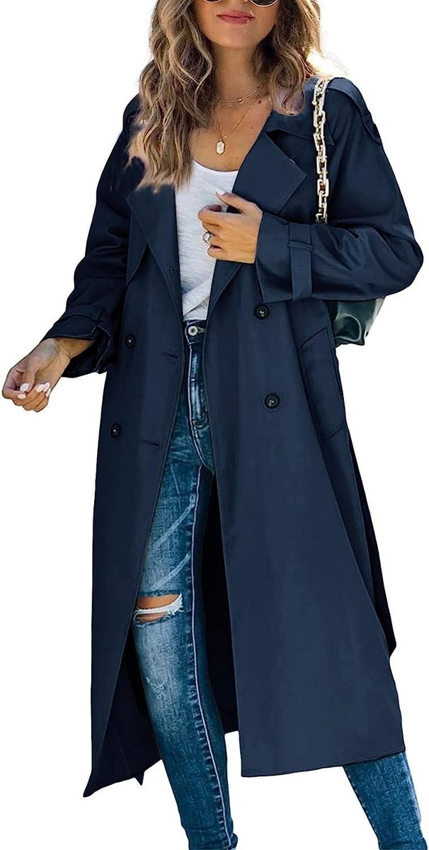 Alessia | Stilvoll Oversized Trenchcoat Mit Gürtel