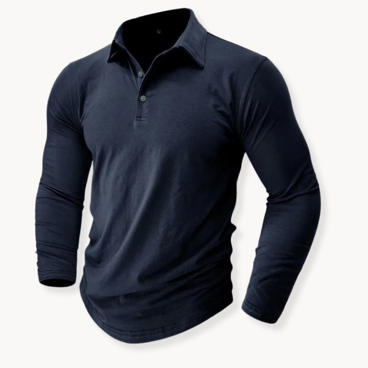 Andrei | Langarm Poloshirt – Casual Stil für Herren