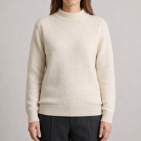 Lena | Luxuriöser Cashmere Strickpullover mit elegantem Stehkragen