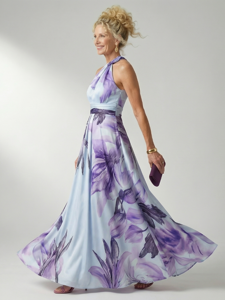 Amiel | Maxi Kleid – Luftiges Floral-Muster für Damen