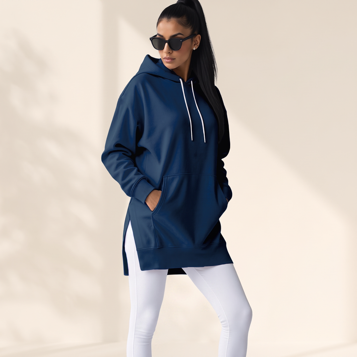 Avelmere | Hoodie Kleid – Kuschelige Fleece-Qualität für Damen