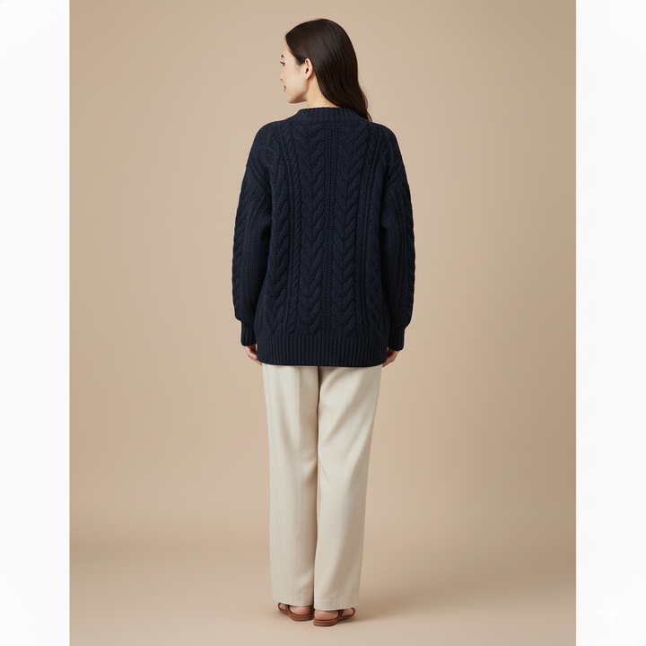 Angela | Bequemer Strickjacke