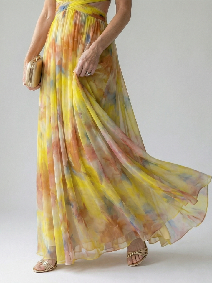 Isel | Maxi Kleid – Leichtes Wickeldesign für Frauen