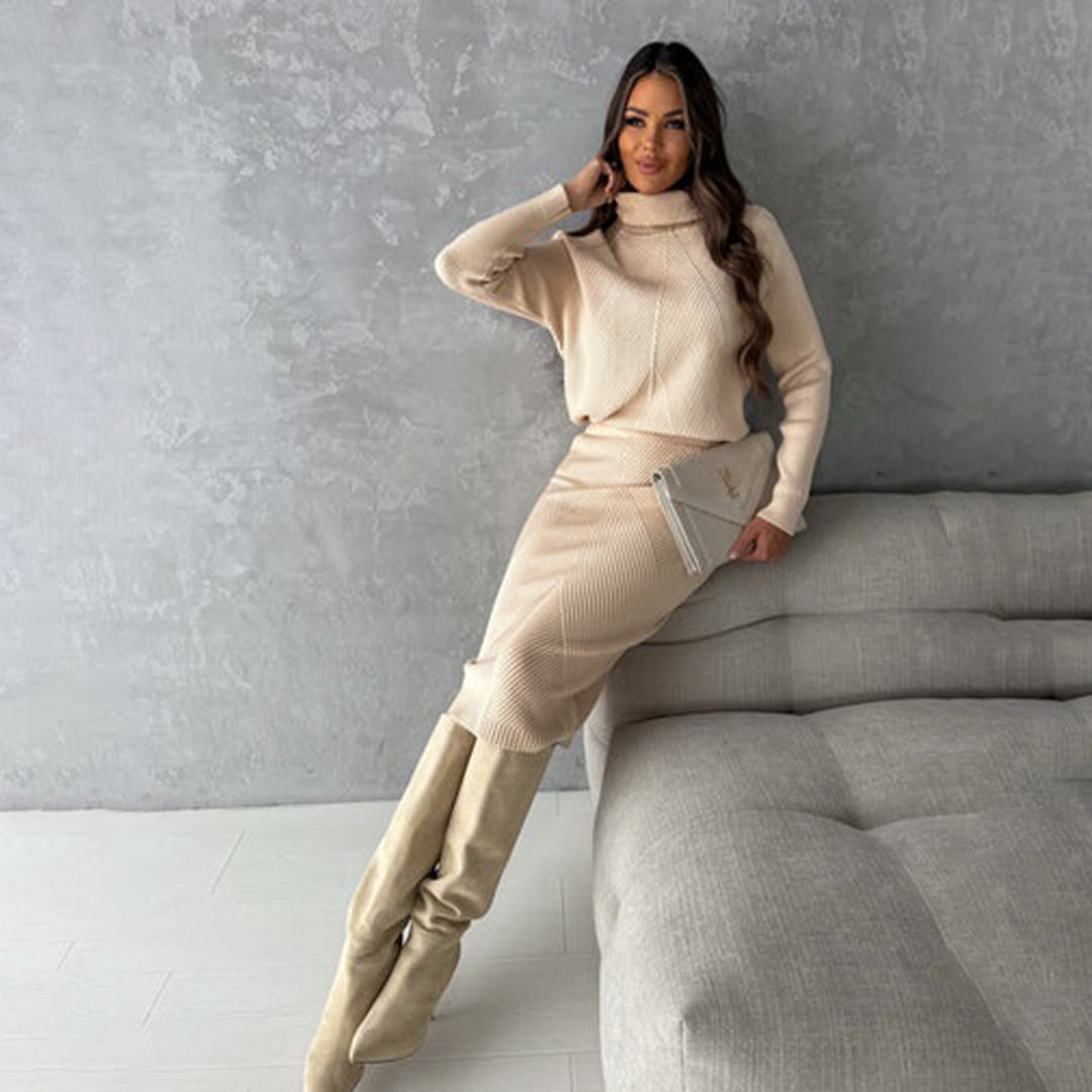 Jennifer | Elegant and Timeless Two-Piece Set with Sweater and Skirt
