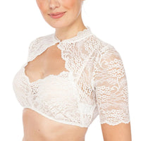 Julia | Oktoberfest Dirndl Blouse with Elegant Lace Details