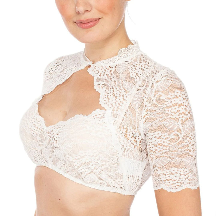 Julia | Oktoberfest Dirndl Blouse with Elegant Lace Details